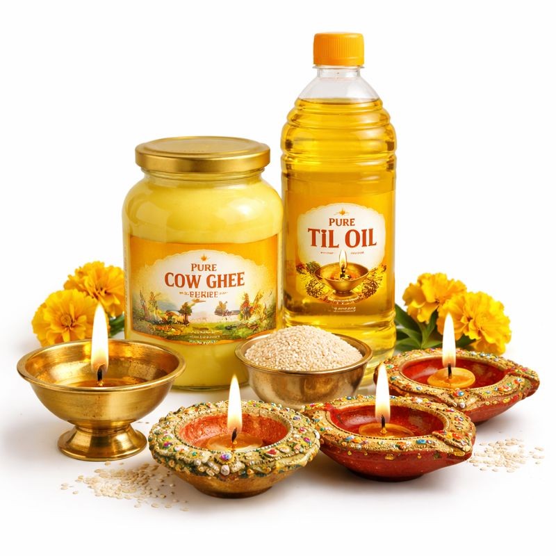 Oil, Ghee & Diyas